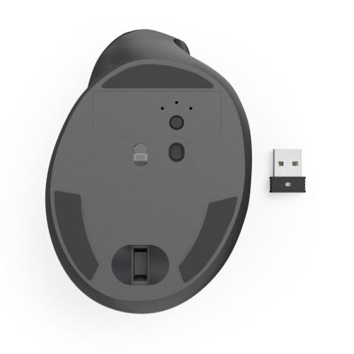 Вертикална безжична мишка Hama EWM-500R, Silent, черен, 2004047443537478 04 