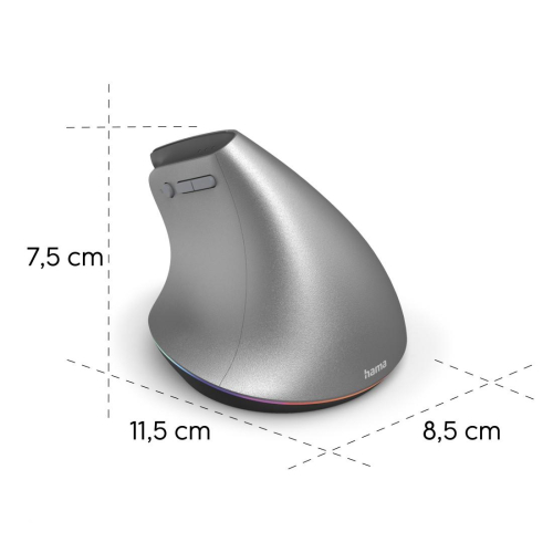 Hama EWM-700R Vertical Mouse Multi-Device Wireless, anth., 2004047443537522 09 