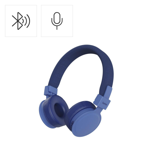 Слушалки с микрофон HAMA Freedom Lit III Bluetooth On-Ear, син, 2004047443537836 09 