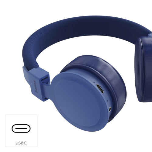 Слушалки с микрофон HAMA Freedom Lit III Bluetooth On-Ear, син, 2004047443537836 10 