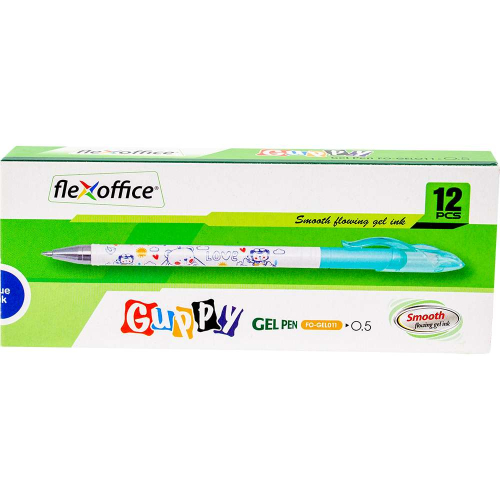 Pen FO-GEL011 Guppy blue 12pcs + 24pcs., 1000000000040485 05  — OK Office Pen FO-GEL011 Guppy blue 12pcs + 24pcs., 1000000000040485 05