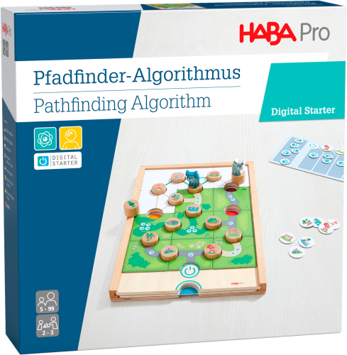 Образователна СТЕМ игра HABA Алгоритъм-Намери пътя,  5+ години, 2004052218099792 02 