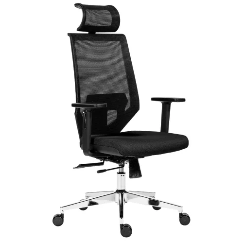 Chair Edge PDH Chrome mesh black, 1000000000041375