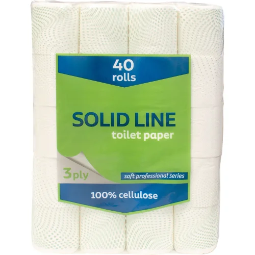Тоалетна хартия Solid Line 3 пл. оп. 40, 1000000000041557