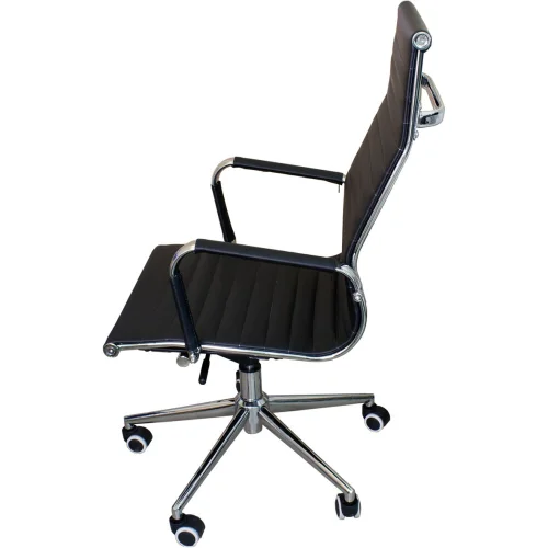 Chair Leyla eco leather black, 1000000000004206 02 