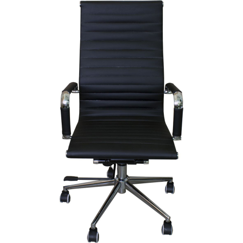 Chair Leyla eco leather black, 1000000000004206 04 