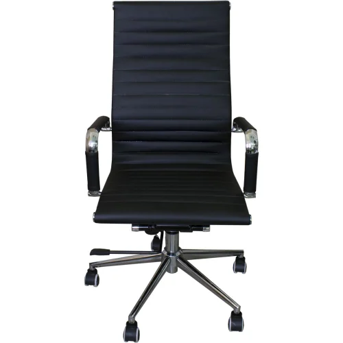 Chair Leyla eco leather black, 1000000000004206 03 