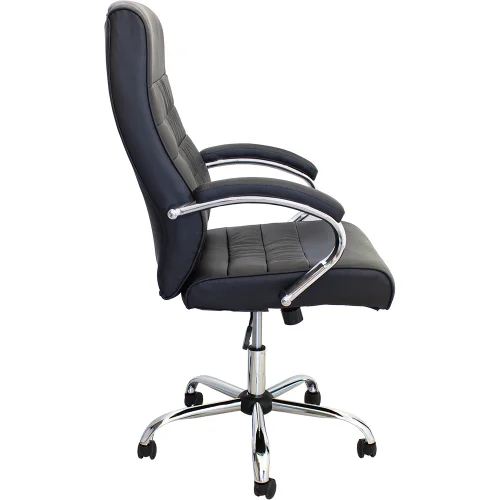Chair Nevada eco leather black, 1000000000042220 03 