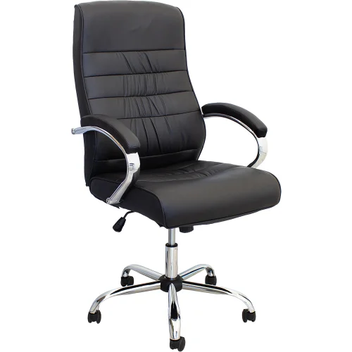 Chair Nevada eco leather black, 1000000000042220