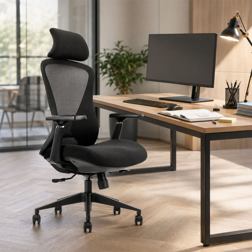 Chair VISLA BLACK HR K2-BH-12 black, 1000000000042247 05 
