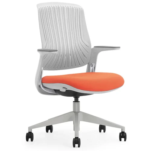 Chair ELBA F3-G01 grey-orange, 1000000000042260