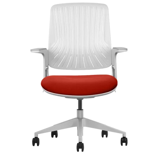 Chair ELBA F3-G01 grey-red, 1000000000042261 02 