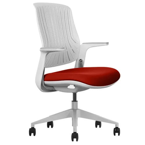 Chair ELBA F3-G01 grey-red, 1000000000042261