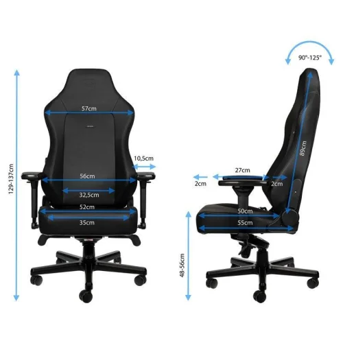 Gaming Chair noblechairs HERO - Black Edition, 2004251442503253 02 