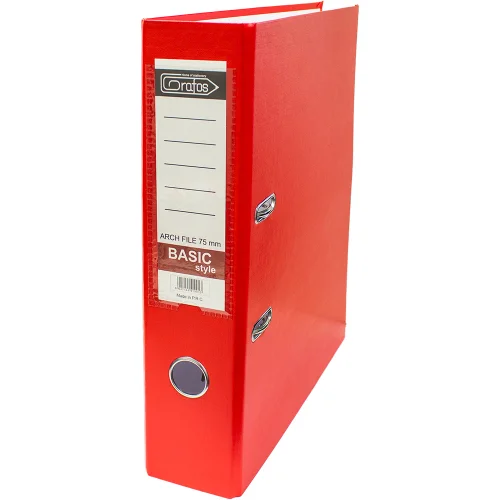 Lever arch file GRAFOS BASIC A4 8cm red, 1000000000042566
