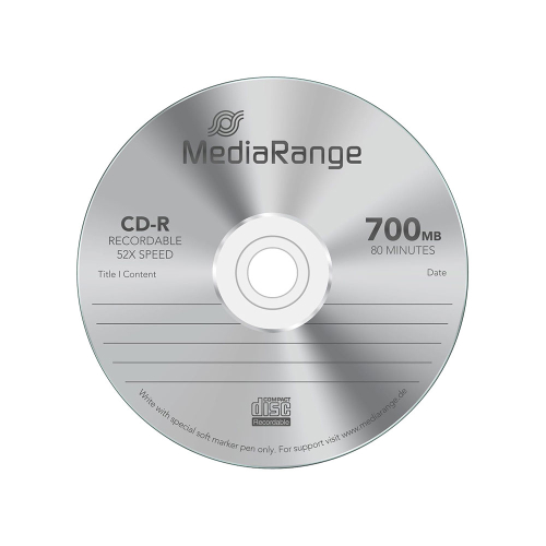 CD-R MediaRange 700MB 52X 50 броя, 1000000000048791 02 
