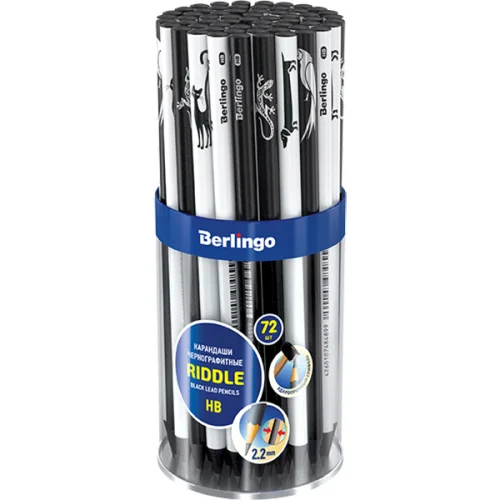 Berlingo Riddle HB pencil, 1000000000043562 02 