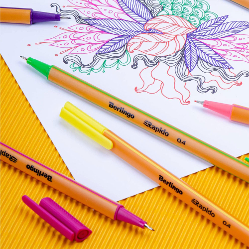 Тънкописец Berlingo Rapido 0.4мм 6 цвята, 1000000000044201 06 