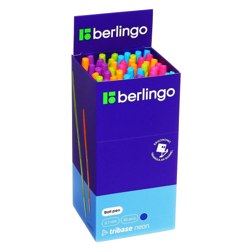 Химикалка Berlingo Tribase Neon0.7мм син, 1000000000043853 04 