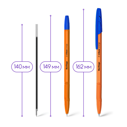 Ballpoint pen BerlingoTribase Orange0.7m, 1000000000043343 02 