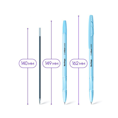 Ballpoint pen Berlingo Tribase Pastel0.7, 1000000000043345 03  — OK Office Ballpoint pen Berlingo Tribase Pastel0.7, 1000000000043345 03