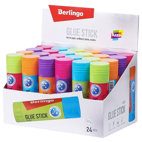 Dry glue Berlingo Fuze PVP 20gr, 1000000000046867 05  — OK Office Dry glue Berlingo Fuze PVP 20gr, 1000000000046867 05
