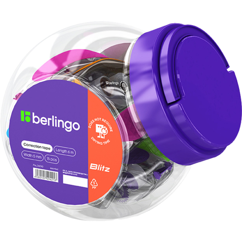 Corrector tape Berlingo Blitz 5mm/6m, 1000000000046919 02 