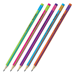 Молив Berlingo Fuze HB с гума асорти