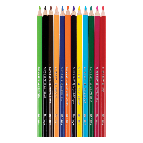 Color pencils Berlingo Тriangular 12 col, 1000000000043348 02  — OK Office Color pencils Berlingo Тriangular 12 col, 1000000000043348 02