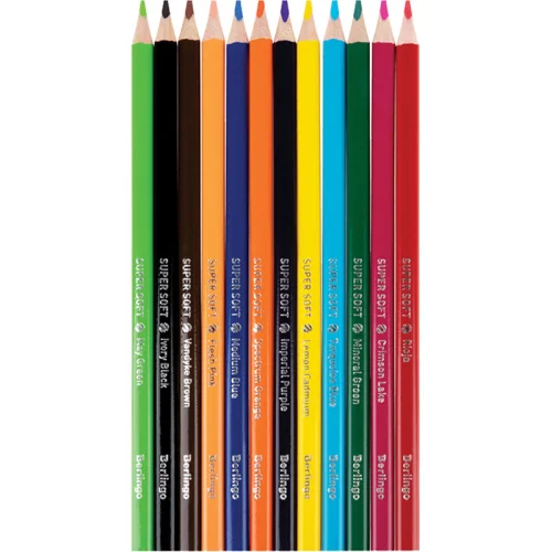 Color pencils Berlingo Тriangular 12 col, 1000000000043348 02 