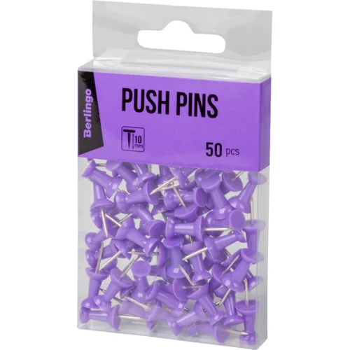 Push pins Berlingo cork board op50 viole, 1000000000043381 02 