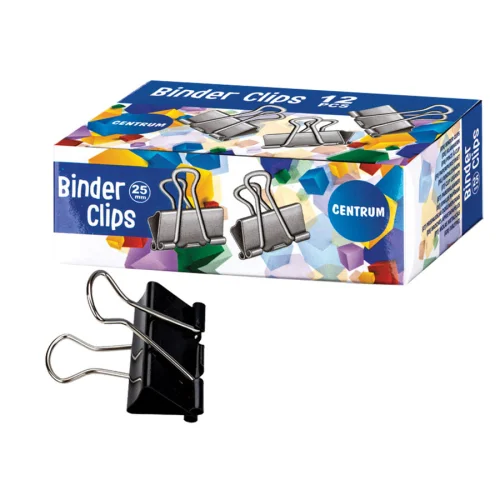Binder clips Centrum 25mm 100l 12 pcs, 1000000000000700 02 