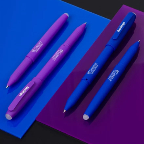 Ballpoint pen with rubber Berlingo 0.6mm, 1000000000043357 05  — OK Office Ballpoint pen with rubber Berlingo 0.6mm, 1000000000043357 05