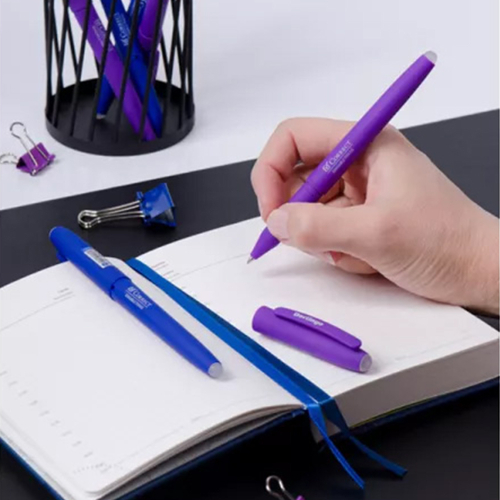 Ballpoint pen with rubber Berlingo 0.6mm, 1000000000043357 06  — OK Office Ballpoint pen with rubber Berlingo 0.6mm, 1000000000043357 06