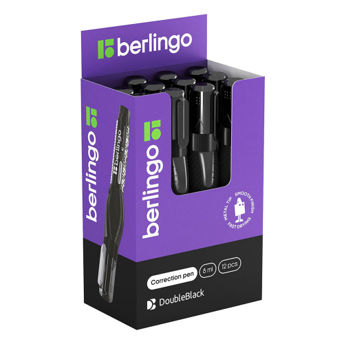 Corrector pen Berlingo Double Black 8 ml, 1000000000049283 02 
