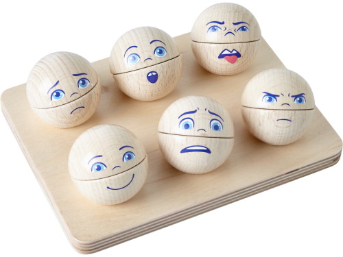 Игра за емоции HABA 6 броя дървени топки, 3+ години, 2004260551068515 02 