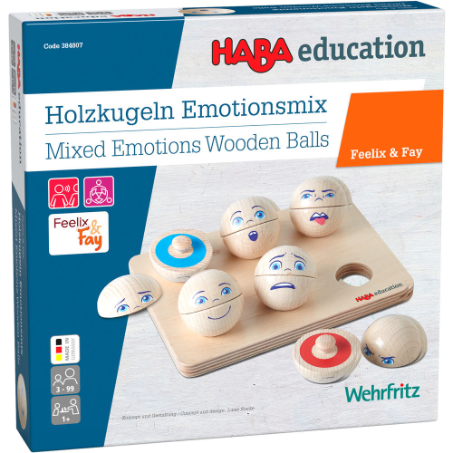 Игра за емоции HABA 6 броя дървени топки, 3+ години, 2004260551068515 03 