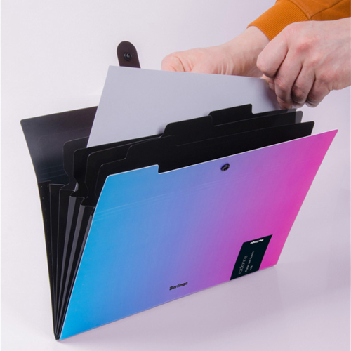 Папка Berlingo Radiance PP 5разд син/рзв, 1000000000043372 03 