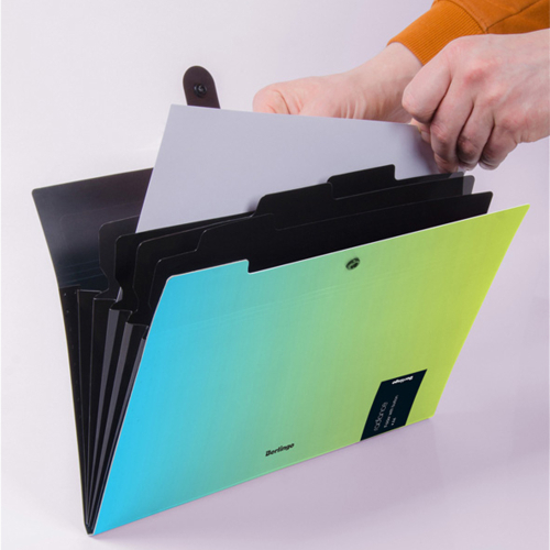 Папка Berlingo Radiance PP 5разд син/злн, 1000000000043373 03 