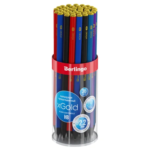 Молив Berlingo xGold HB асорти, 1000000000044210 02 