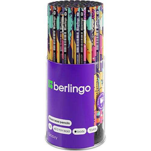 Pencil Berlingo Groovy HB assorted, 1000000000043577 02  — OK Office Pencil Berlingo Groovy HB assorted, 1000000000043577 02