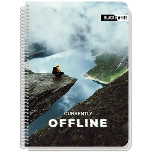 Notebook A5 B&W OFFLINE 2T MK SP. 80sh, 1000000000043259 03 