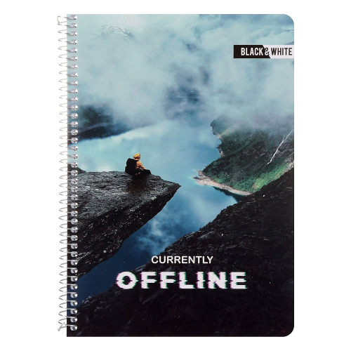 Тетрадка A4 B&W OFFLINE 2Т МК СП. 80л, 1000000000043260 03 