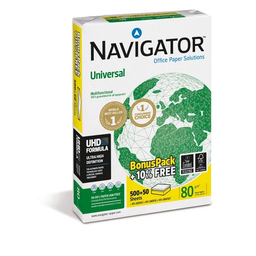 Copy paper Navigator Univers A4 80g 550, 1000000000043400