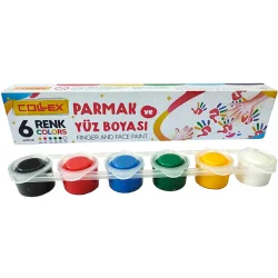 Paint paint with fingers Collex 6 colors
