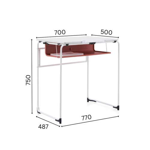 Маса ученическа Flexy трансформиращ орех, 1000000000043767 02 