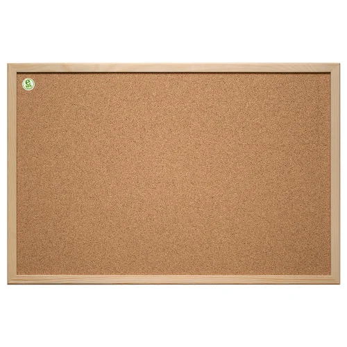 Cork board 2X3 wooden frame 90/120 cm, 1000000000044004