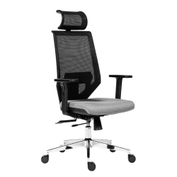 Chair Edge PDH Chrome mesh black/grey