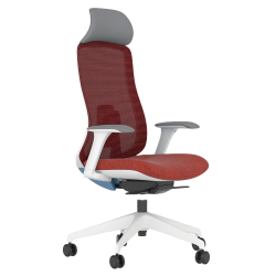 Стол Tara grey меш червен