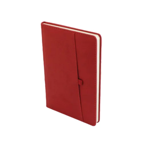 Notebook with pocket for GSM 14/21 red, 1000000000044337